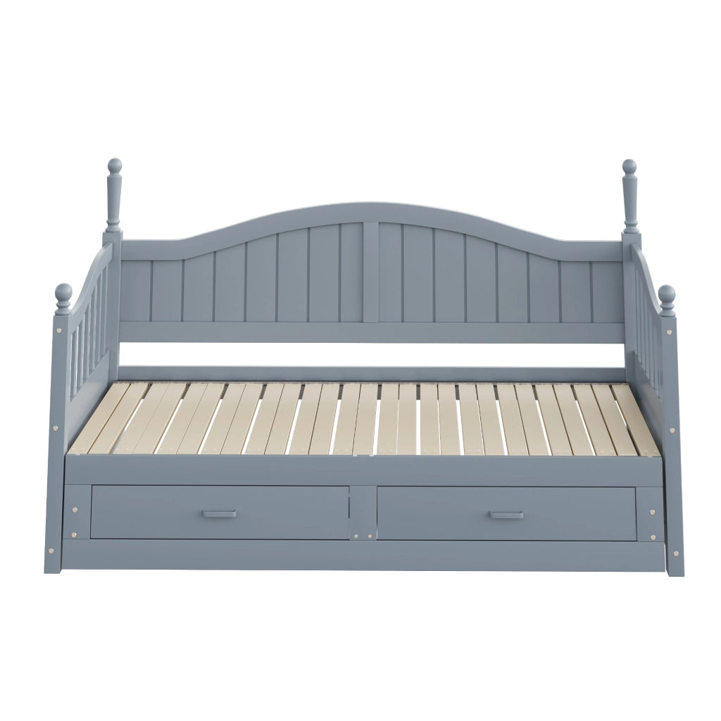 DIVANO LETTO Estraibile 90/180x190 cm Legno Grigio
