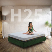 Materasso molle insacchettate e Memory ortopedico alto 25 Cm | Materasso semirigido Francese 150X200 Cm | Materasso ITALIANO anallergico con tessuto sfoderabile - MOD. NIGHT MEMORY