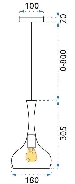 Lampada Pensile Rispechiata Di Raso APP282-1CP