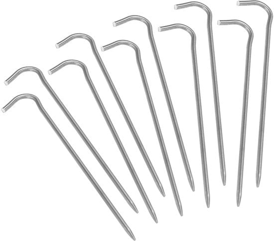 Tenda da Campeggio - Ancore da Campeggio - Ancore per Sicurezza - Titanio Corrosione-Resistente - Lunghezza 169 mm