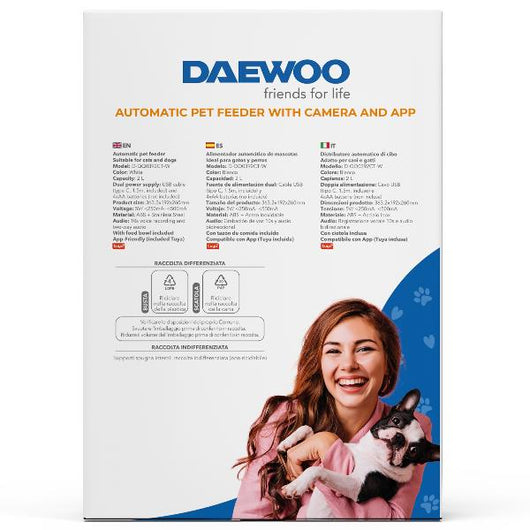 Smart  pet  feeder+camera+app  (2l) - D-QQ0392CT  -W