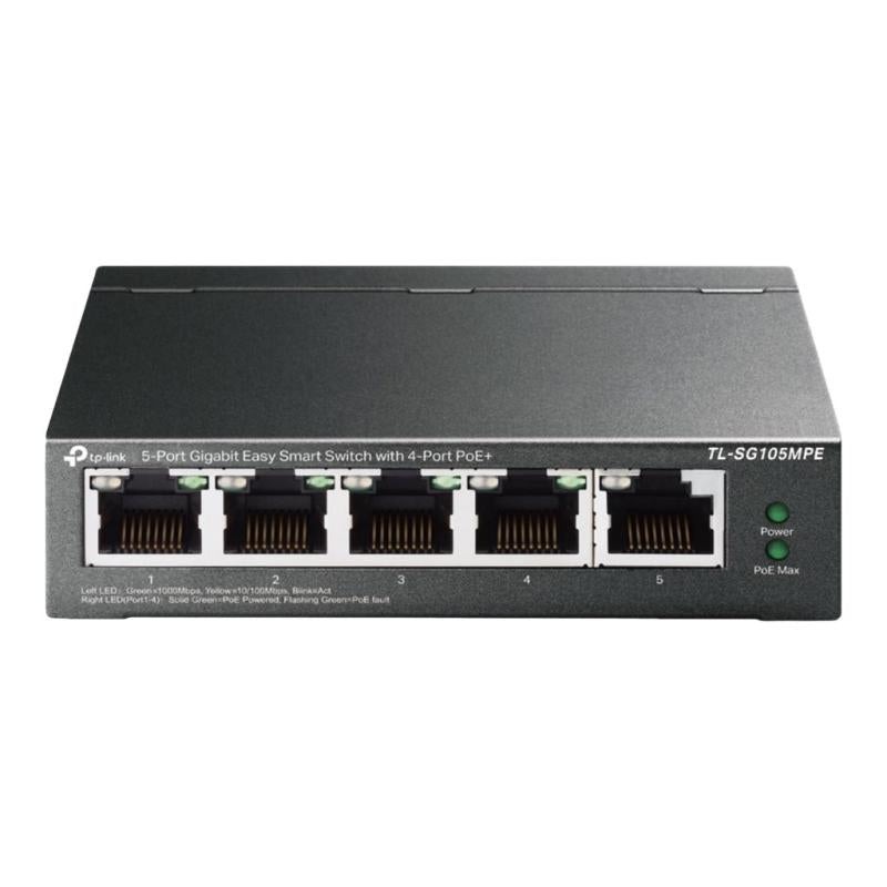 Tp-link tl-sg105mpe switch di rete l2 gigabit ethernet (10/100/1000) supporto power over ethernet (poe) nero - 155830