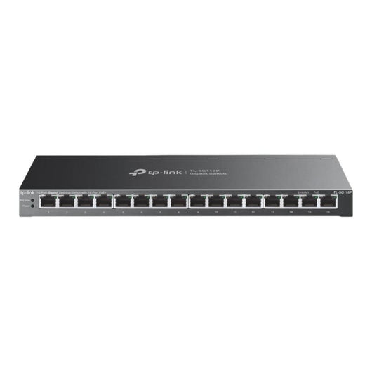 Tp-link tl-sg116p switch di rete non gestito gigabit ethernet (10/100/1000) supporto power over ethernet (poe) nero - 155831