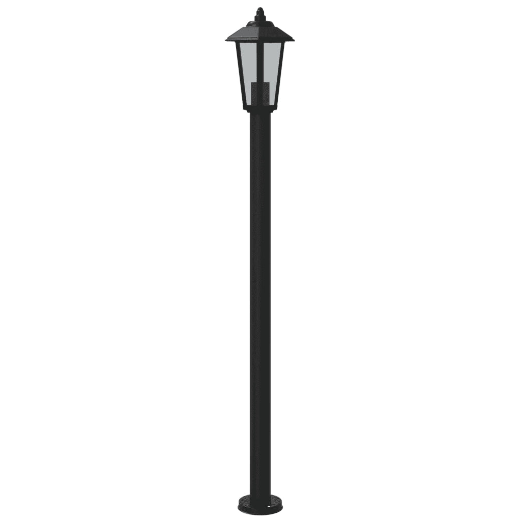 Lampade da Terra per Esterni 3 pz Nere 120 cm in Acciaio Inox 4006388