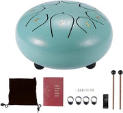 Tamburo a Lingua in Acciaio - Tamburo a Lingua in Acciaio - Tamburo a Lingua - Tamburo a Lingua in Acciaio - Strumento a Sfregamento - Tamburo Handpan - Tamburo a Mano Handpan