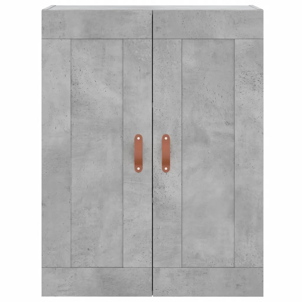 Credenza Grigio Cemento 69,5x34x180 cm in Legno Multistrato 3199853