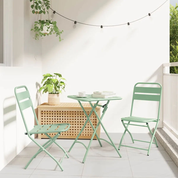 Sedia Pieghevole da Giardino 2 pcs Menta Leggera 42 x 52 x 82cm 42002940