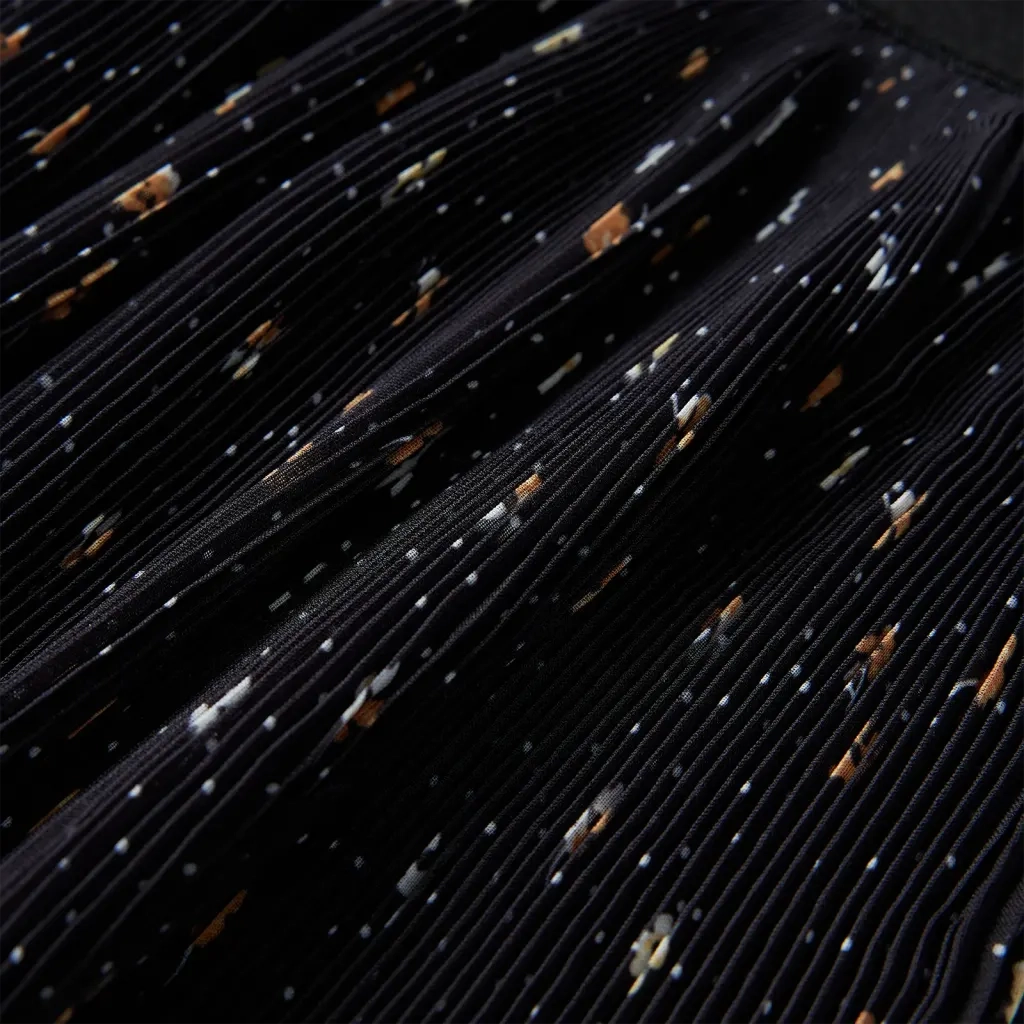 Gonna da Bambina a Strati con Design Arricciatura Nera 116