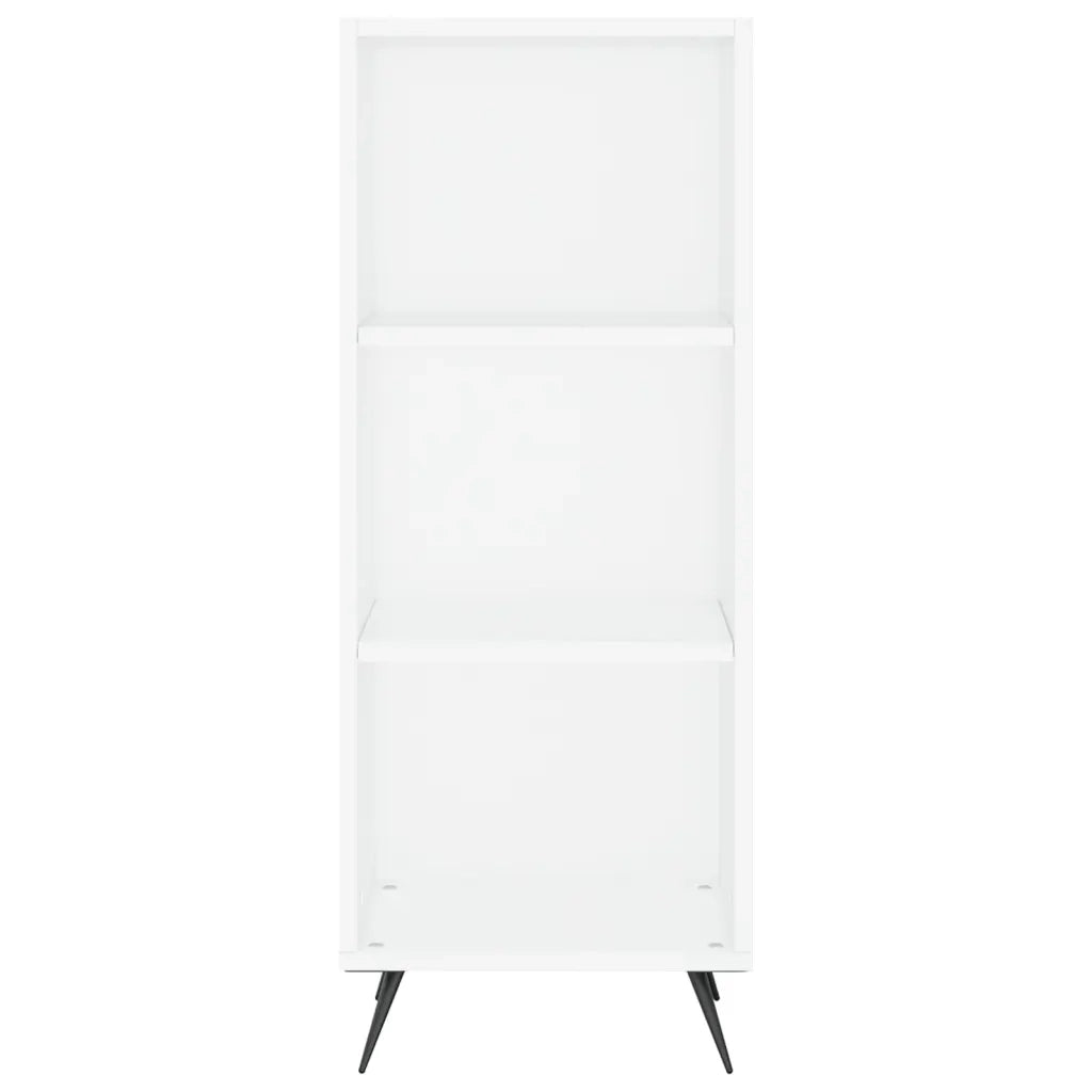 Credenza Bianca 34,5x34x180 cm in Legno Multistrato