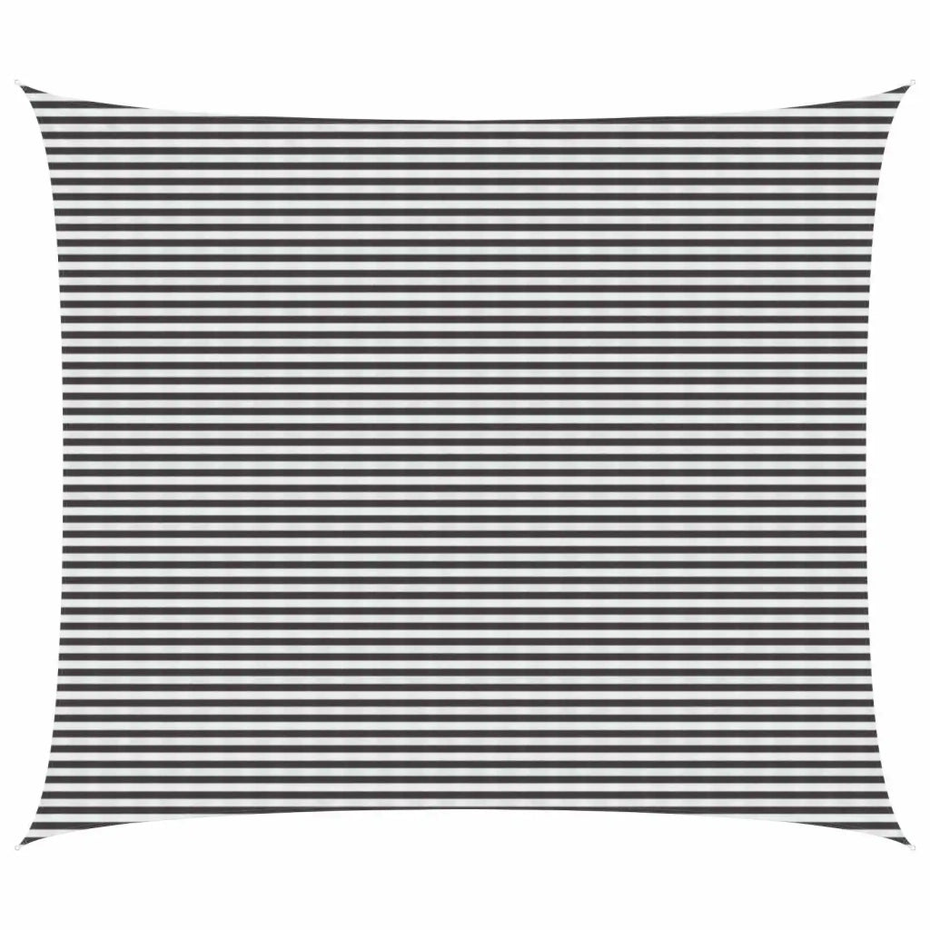 Telo Ombra-Vela Ombreggiante-Parasole a Vela Antracite e Bianco 6 x 8 m HDPE