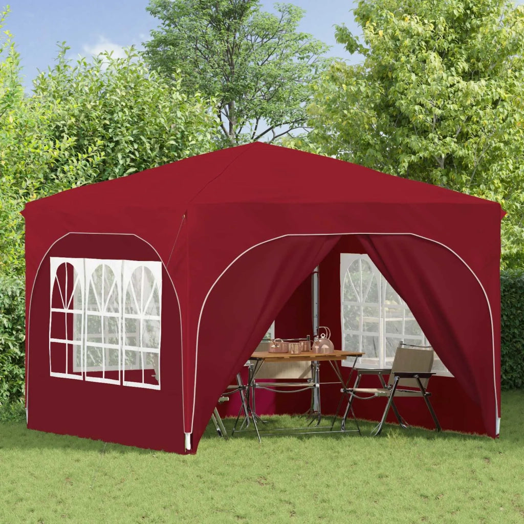 Tenda per feste a pop-up-Gazebo 290 x 290 x 245 cm Borgogna 694409
