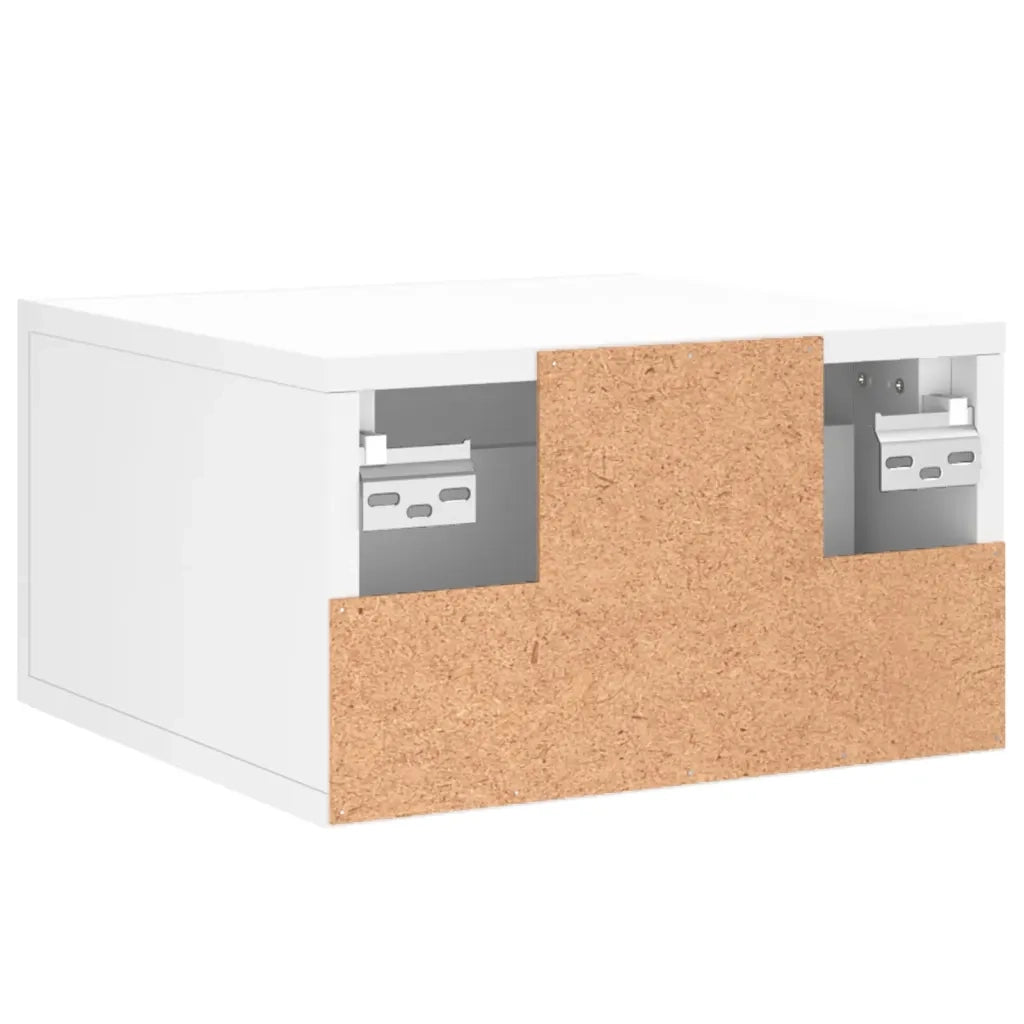 Comodino a Muro Bianco 35x35x20 cm 829868