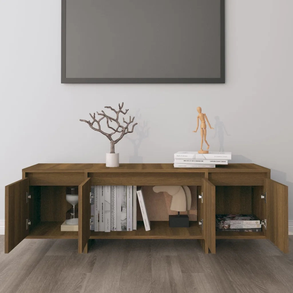 Mobile Porta TV Rovere Marrone 120x30x40,5 cm in Truciolato 813052