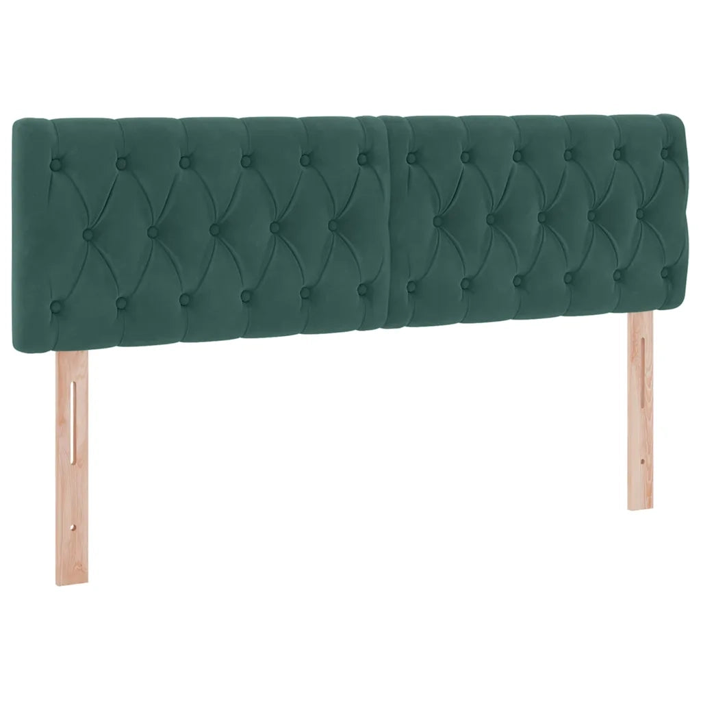 Letto con Contenitore Verde Scuro 140 x 190 cm Velluto 3370818