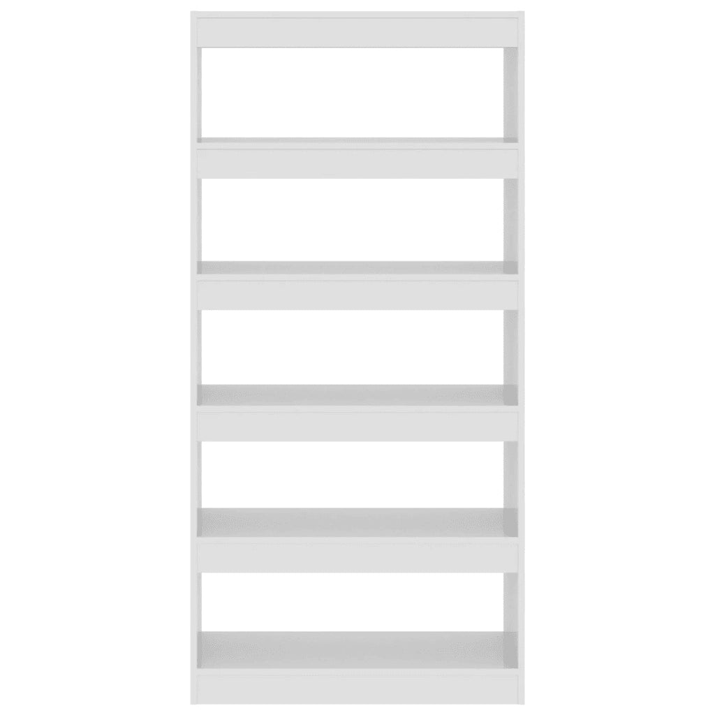 Libreria/Divisorio Bianco Lucido 80x30x166 cm in Truciolato 811724