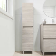 Colonna a terra 136cm con due ante rovere grigio | Sila