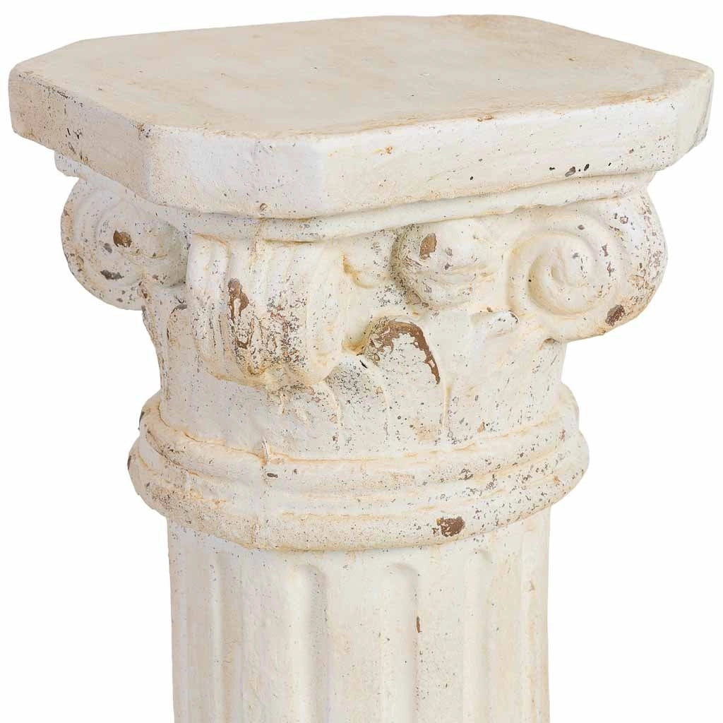 Colonna decorativa in magnesio bianco 25x25x45h cm