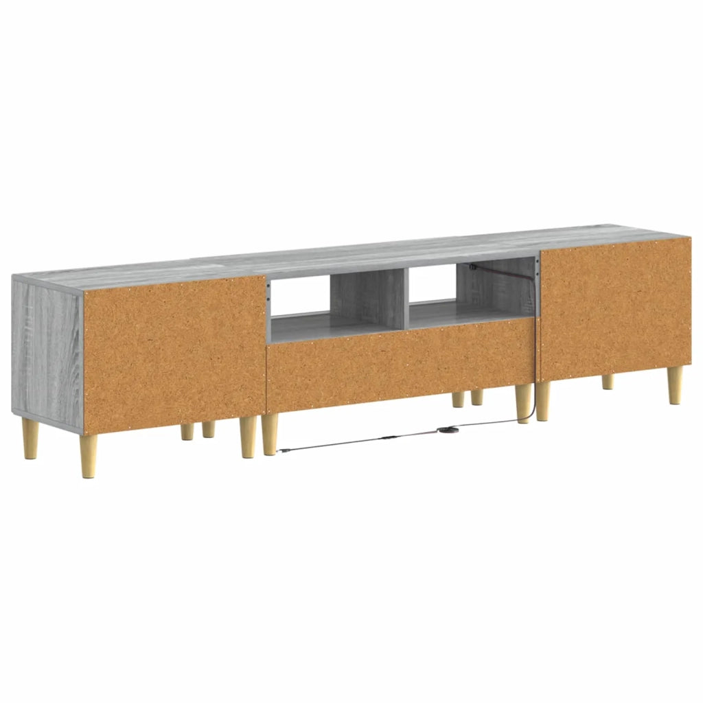 Mobile TV LED a 5 pezzi Sonoma grigio Legno ingegnerizzato 3416605