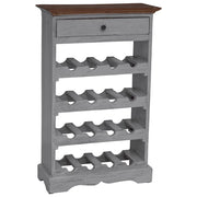 Portavini in Legno Massello Recuperato 55x23x85 cm cod mxl 48277
