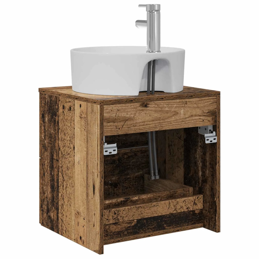 Mobile Lavabo da Parete Legno antico 49,5 x 44,5 x 65 cm 890300