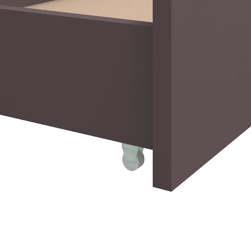 Giroletto Cassetti Marrone Scuro Legno Massello Pino 90x200 cm cod mxl 63887
