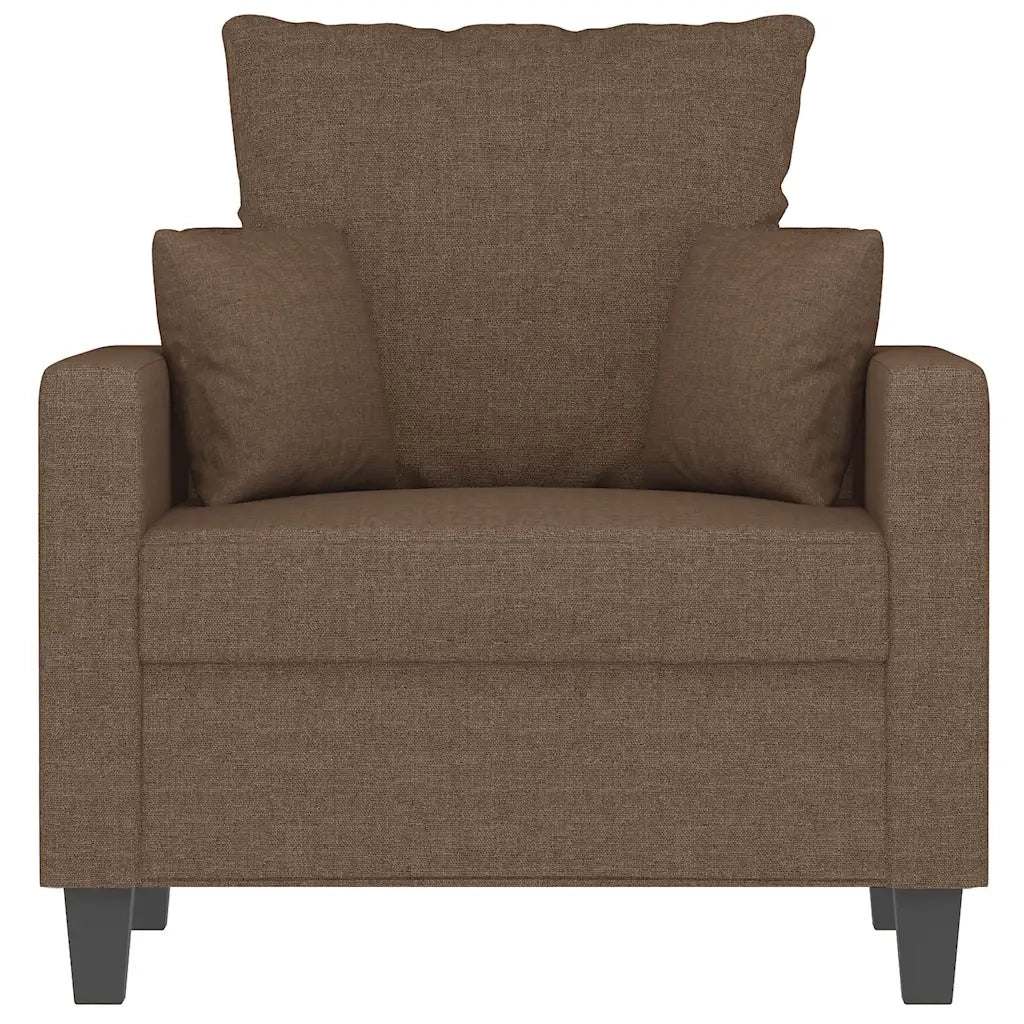 Fauteuil Marron 60 cm Tissu