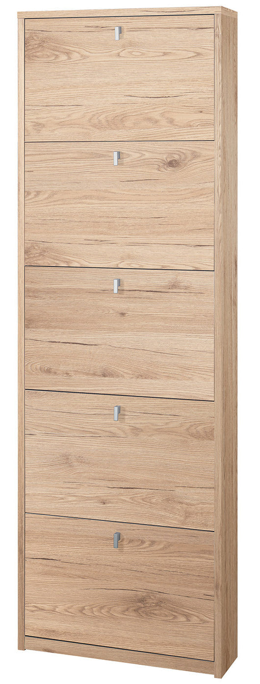 Scarpiera 5 Ante 63x190x18 cm Rovere Naturale