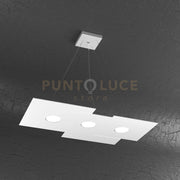 PLATE SOSPENSIONE 3 LUCI BIANCO 1129-S3 R-BI