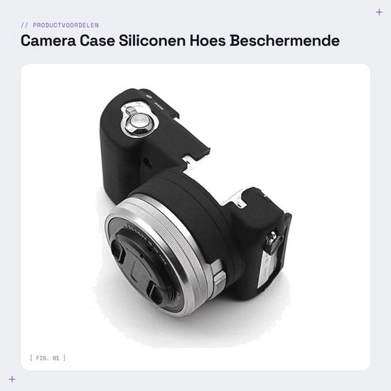 Casella per Fotocamera Stoffa Impermeabile - Support Antiscivolo in Silicone - Protezione contro Impatti e Scalfi - Leggero e Portatile - Adatto per A5000/A5100 - Facile da Pulire