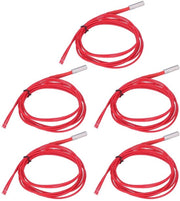 Elemento di riscaldamento 12V 40W - 5 pezzi - Acciaio inox/Coppo - Materiale duraturo - Adatto per stampante 3D - Facile da collegare - Elemento di riscaldamento