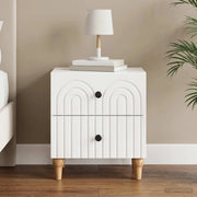 Armadio da Notte con cassetto Bianco Lucido 43 x 34,5 x 48 cm 894073