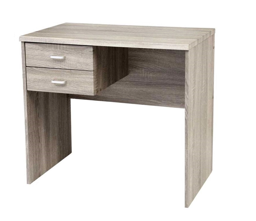 ERMES SCRIVANIA PER UFFICIO IN LEGNO CON 2 CASSETTI 80 X 40X 76 CM OLMO