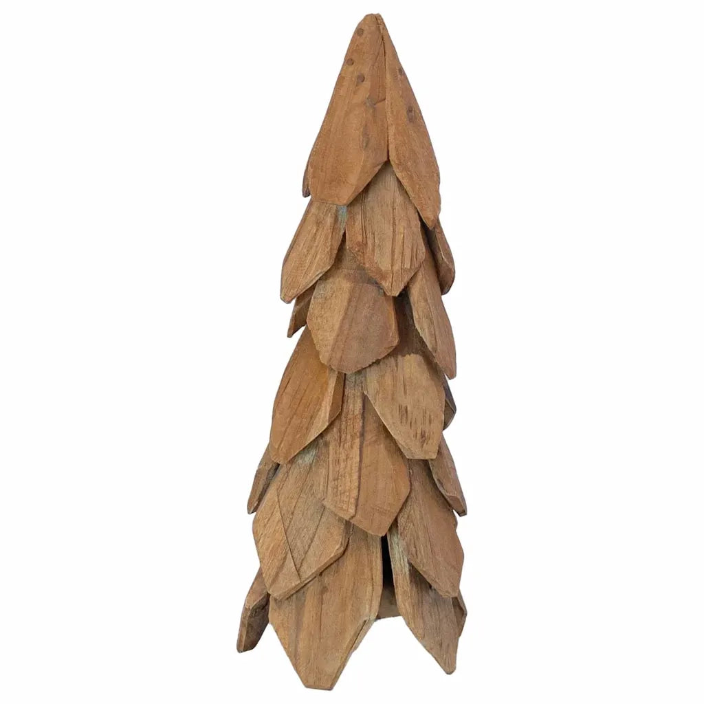 Albero di Natale Marrone 51 cm Legno massello di teak 42017937