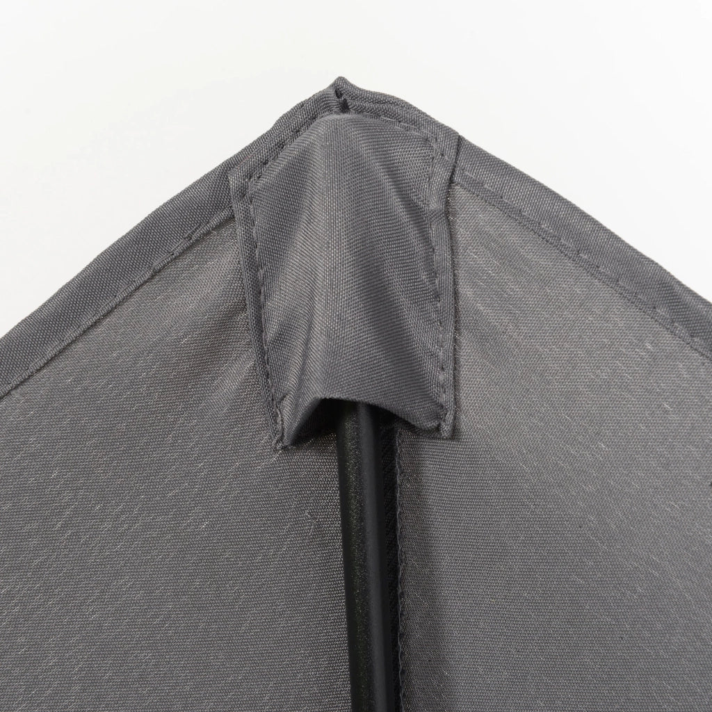 Ombrellone da Giardino Ø196x204H cm a 6 Stecche Grigio Scuro