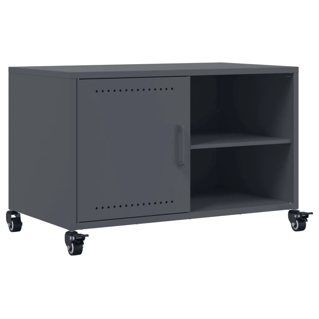 Mobile TV-Credenza TV-Console TV Antracite 68x39x43,5 cm in Acciaio 509725