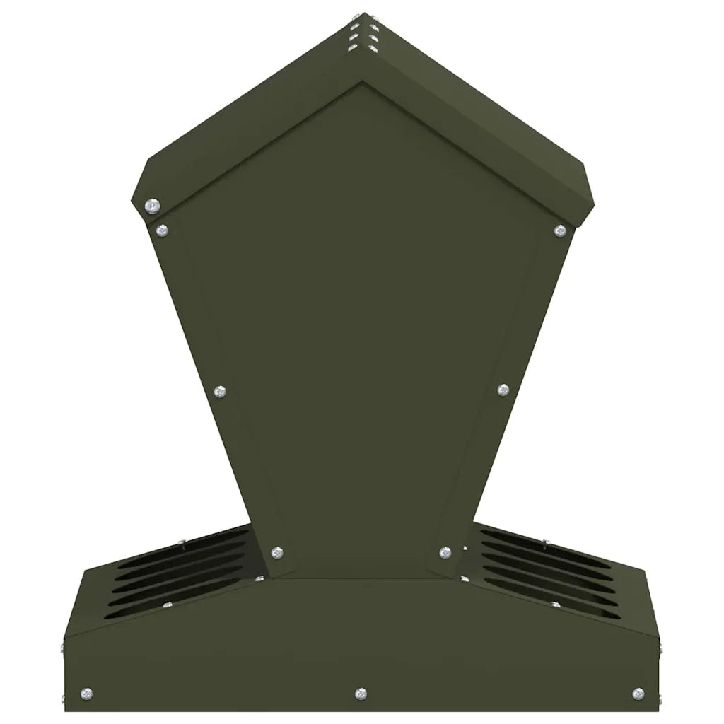 Feeder per pollo Verde oliva 40 x 40 x 45 cm CFW6139495