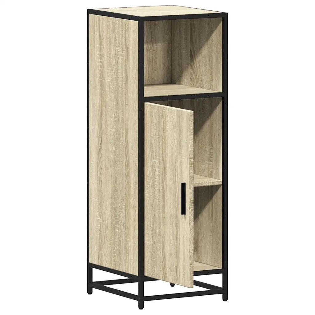 vidaXL Armadietto Bagno Rovere Sonoma 35x37,5x100 cm Legno Multistrato