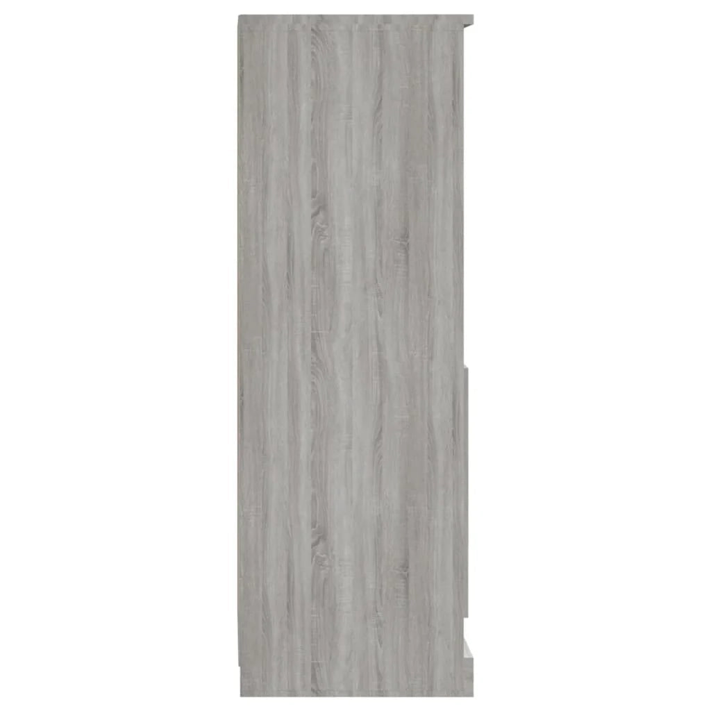 Buffet credenza cassettiera mobiletto mobile contenitore organizer cucina soggiorno salotto rovere Sonoma alto 36 x 35,5 x 103,5 cm legno ingegnerizzato grigio 02_0035353