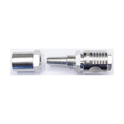 Rubinetto attacco rapido femmina a tubo gomma 6x14, Made in Italy.