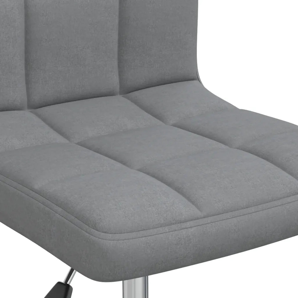 Sedia da Pranzo Girevole Grigio Chiaro in Tessuto cod mxl 23308