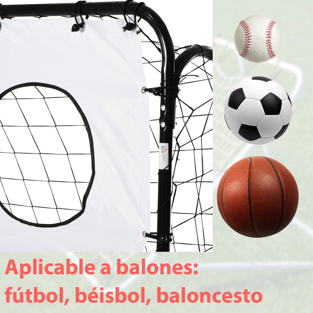 Porta da calcio per bambini con rete ¨C Minimal ¨C 240x88x174 cm bianco