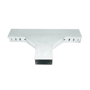 Derivazione a T orizzontale in acciaio zincato per grondaia 50x100mm