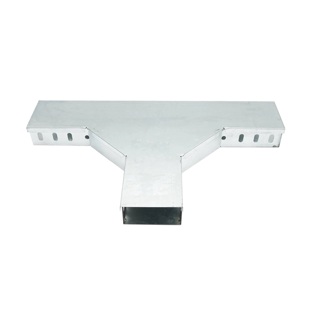 Derivazione a T orizzontale in acciaio zincato per grondaia 50x100mm