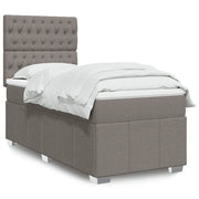 Giroletto a Molle con Materasso Tortora 90x190 cm in Tessuto 3291534