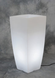VASO HOME LIGHT QUADRO 40X40X90 CM GHIACCIO BIA- 1,0 pz