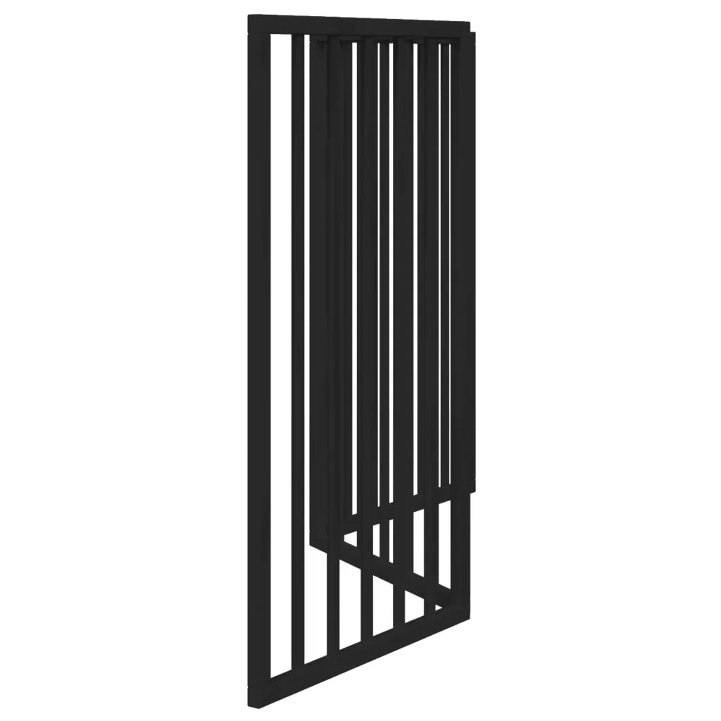 Cancello per Cani Pieghevole 3 Pannelli Nero 150cm Legno Pioppo CFW4665043