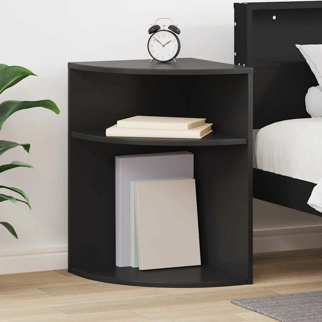Tavolino | Tavolo laterale Nero 39,7 x 39,7 x 60 cm Legno multistrato