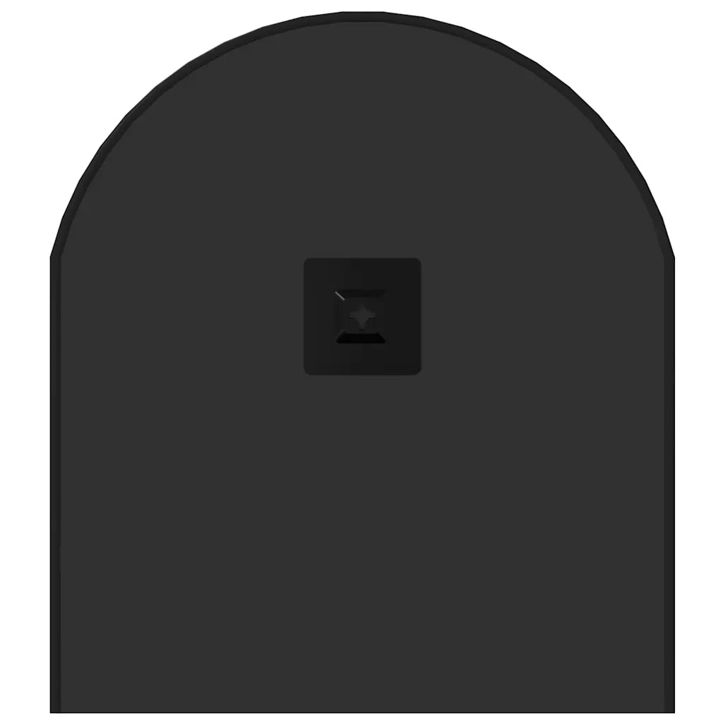 Specchio da Parete-Specchio a Muro-Specchio Decorativo Nero 80x35 cm Ovale