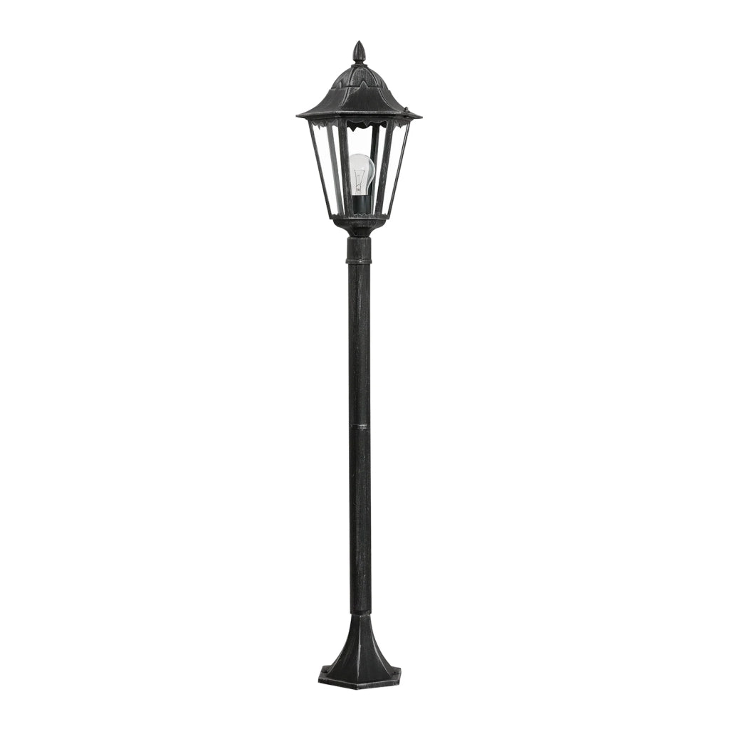 Lampione Esterno Classico Navedo Alluminio Nero 1 Luce E27