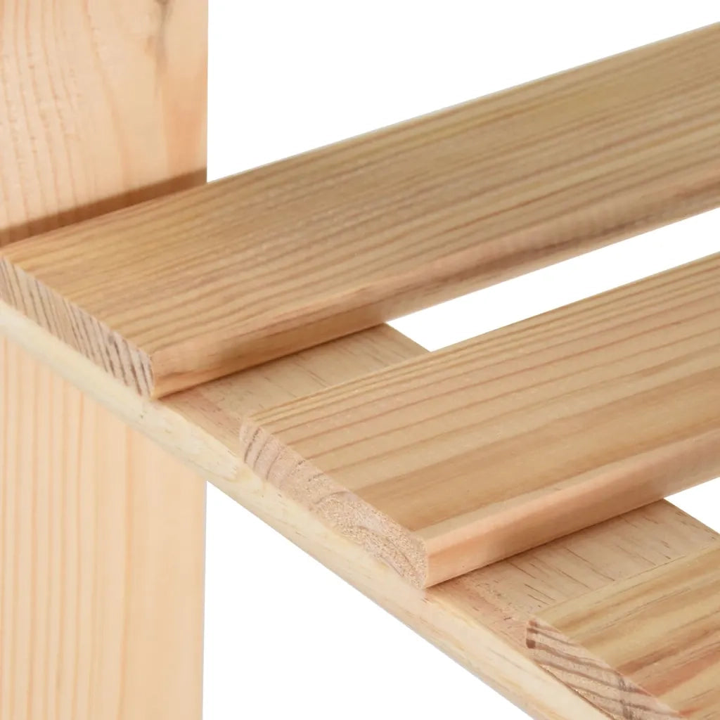 Scaffale a 5 Livelli 80x28,5x170 cm in Legno Massello di Pino 327320